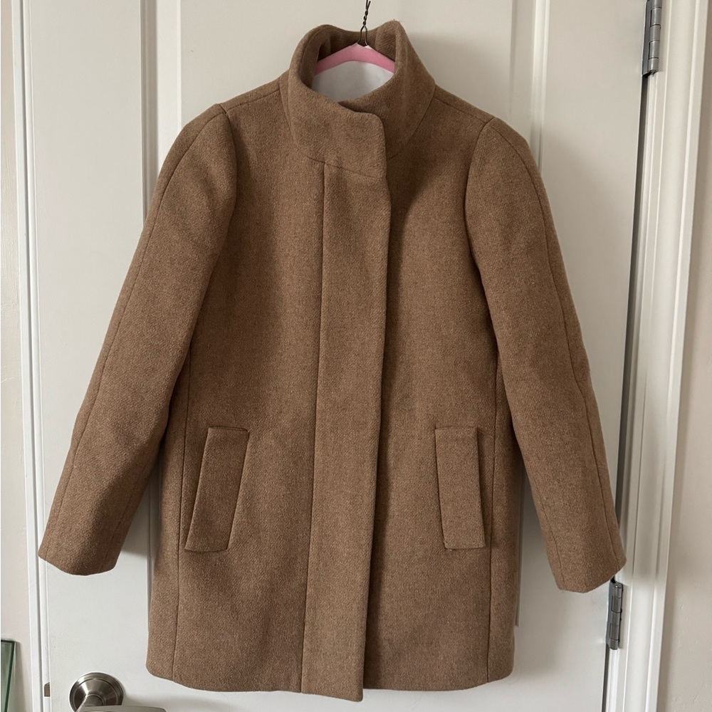 Women's J.Crew Tan Wool Coat